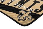 Northwest The Company NFL New Orleans Saints Deep Slant Super Plush Raschel Throw Blanket, 46" x 60" , Team Colors