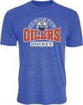 Edmonton Oilers NHL Officially Licensed Tri-Blend T-Shirt Beards, Large