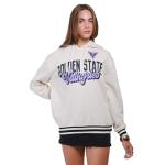 Ultra Game Unisex WNBA Official Super Soft Kaleido Hoodie Sweatshirt, Golden State Valkyries, Oatmeal Heather, Small