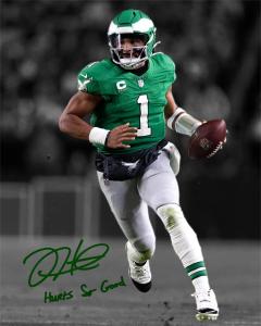 Ikonic Fotohaus Jalen Hurts Signed Photo Autograph Print Wall Art Home Decor