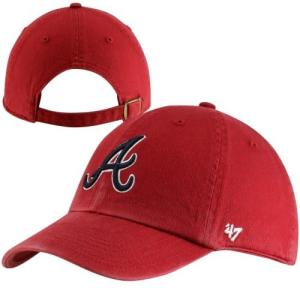 MLB Atlanta Braves Men's Clean Up Cap, Red