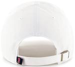 47 MLB White Team Color Primary Logo Clean Up Adjustable Strap Hat Cap, Adult One Size Fits All (US, Alpha, One Size, Boston Red Sox)