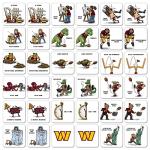 YouTheFan NFL Washington Commanders Licensed Memory Match Game