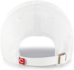 47 MLB White Team Color Primary Logo Clean Up Adjustable Strap Hat Cap, Adult One Size Fits All - Cincinnati Reds White