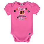 NFL Cincinnati Bengals 3 Pack Short Sleeve Bodysuit, White/Black/Pink Cincinnati Bengals, 18 Months