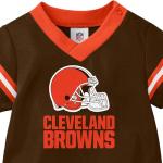 NFL Cleveland Browns Team Jersey Bodysuit, Brown/Orange Cleveland Browns, 3-6 Months