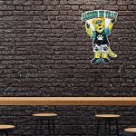 Rico Industries NFL Football Jacksonville Jaguars "Jaxson de Ville" Shape Cut Pennant - Home and Living Room Décor - Soft Felt EZ to Hang