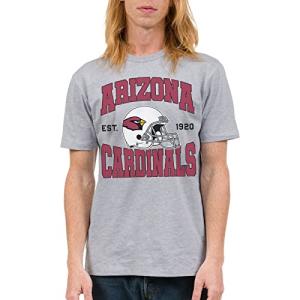 Junk Food NFL - Arizona Cardinals - Team Helmet - Officially Licensed Adult Short Sleeve Fan Tee for Men and Women