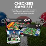 MasterPieces Family Game - NFL Denver Broncos Checkers - Officially Licensed Board Game for Kids & Adults