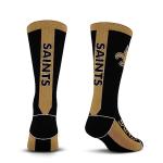 For Bare Feet NFL NEW ORLEANS SAINTS MVP Crew Sock Team Color Medium