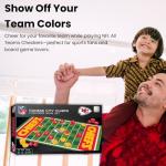 MasterPieces Family Game - NFL Denver Broncos Checkers - Officially Licensed Board Game for Kids & Adults