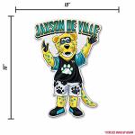 Rico Industries NFL Football Jacksonville Jaguars "Jaxson de Ville" Shape Cut Pennant - Home and Living Room Décor - Soft Felt EZ to Hang
