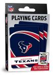Masterpieces Officially Licensed NFL Houston Texans Playing Cards - 54 Card Deck for Adults