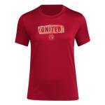 adidas Women's Atlanta United FC Local Pop Short Sleeve Pre-game T-shirt, Team Victory Red, Small