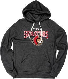 Ottawa Senators NHL Officially Licensed Tri-Blend Hooded Sweatshirt High Sticking, Large