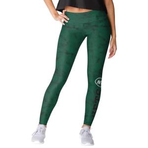 FOCO New York Jets NFL Womens Team Color Cloud Leggings - Large
