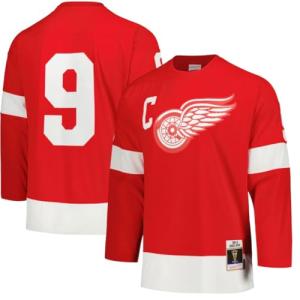 Gordy Howe Detroit Red Wings 1960-61 Replica Player Jersey (US, Alpha, Large, Regular, Regular, Red)