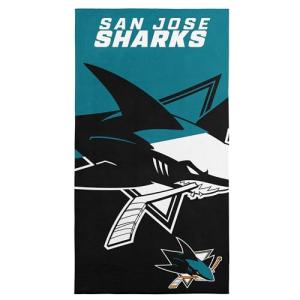 Northwest NHL San Jose Sharks Microfiber Beach Towel, 30 x 60 Inches – Quick Dry, Sand Resistant, Lightweight, Highly Absorbent, Incisor Design