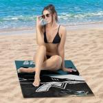 Northwest NHL San Jose Sharks Microfiber Beach Towel, 30 x 60 Inches – Quick Dry, Sand Resistant, Lightweight, Highly Absorbent, Incisor Design