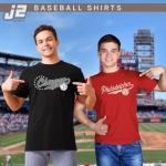 J2 Sport Miami Baseball T-Shirt – Men & Women Short Sleeve T Shirt Tee Tshirt