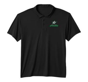 Dallas Stars Power Play Black NHL Officially Licensed Performance Polo Shirt