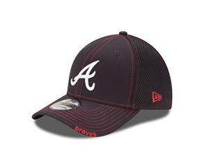 MLB Atlanta Braves Neo Fitted Baseball Cap, Small/Medium, Navy
