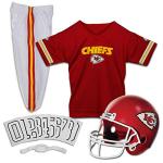 Kansas City Chiefs Youth NFL Deluxe Helmet and Uniform Set (Medium)