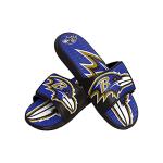 FOCO Baltimore Ravens NFL Mens Colorblock Big Logo Gel Slides - M
