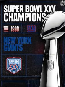 Super Bowl XXV Champions - The 1990 New York Giants