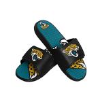 FOCO Jacksonville Jaguars NFL Mens Colorblock Big Logo Gel Slide - L