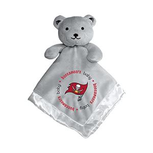 Baby Fanatic - NFL Baby Security Blanket Bear Snuggle Toy for Newborn Boy Girl Unisex Stuffed Animal Officially Licensed Tampa Bay Buccaneers Football