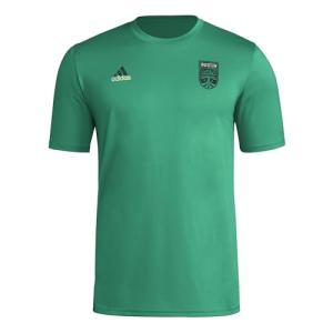 adidas Men's Austin FC MLS Short Sleeve T-Shirt, Green Small Logo, X-Large