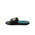 FOCO Jacksonville Jaguars NFL Mens Colorblock Big Logo Gel Slide - L
