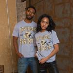 Junk Food NFL - New Orleans Saints - Team Helmet - Officially Licensed Adult Short Sleeve Fan Tee for Men and Women