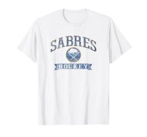 Buffalo Sabres Vintage Hockey White NHL Officially Licensed T-Shirt