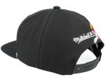 Mitchell & Ness Calgary Flames Brush Snapback Adjustable Hat Cap - Black