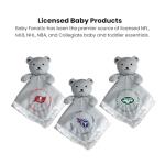 Baby Fanatic - NFL Baby Security Blanket Bear Snuggle Toy for Newborn Boy Girl Unisex Stuffed Animal Officially Licensed Tampa Bay Buccaneers Football