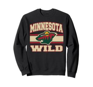 Minnesota Wild Stripe Black Officially Licensed Sweatshirt