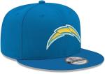 New Era NFL 9FIFTY Team Color Adjustable Snapback Hat Cap - One Size Los Angeles Chargers Powder Blue