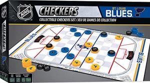 MasterPieces Officially licensed NHL St. Louis Blues Checkers Board Game for Families and Kids ages 6 and Up