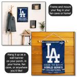 Los Angeles Dodgers 2025 Back to Back World Champions Series Double Sided Garden Flag