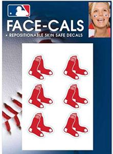 MLB Boston Red Sox Face Tattoos, Team Colors, One Size