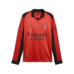 PUMA AC Milan x Slam Jam 25/26 Long Sleeve Jersey – Official Licensed Product, Made with Recycled Materials (US, Alpha, XX-Large, Regular, Regular, Red)