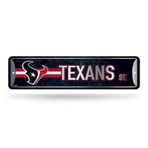 Rico Industries NFL Football Houston Texans Metal Street Sign