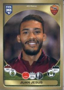 2016-17 Panini FIFA 365#275 Juan Jesus AS Roma Soccer Sticker