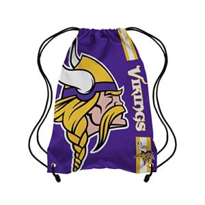 FOCO Minnesota Vikings NFL Big Logo Drawstring Backpack