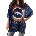 Littlearth NFL Denver Broncos Caftan Flower, Team Color, 32" x 42"