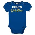 NFL Indianapolis Colts 3 Pack Short Sleeve Bodysuit, Blue Indianapolis Colts New, 18 Months