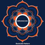 Littlearth NFL Denver Broncos Caftan Flower, Team Color, 32" x 42"