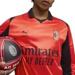 PUMA AC Milan x Slam Jam 25/26 Long Sleeve Jersey – Official Licensed Product, Made with Recycled Materials (US, Alpha, XX-Large, Regular, Regular, Red)